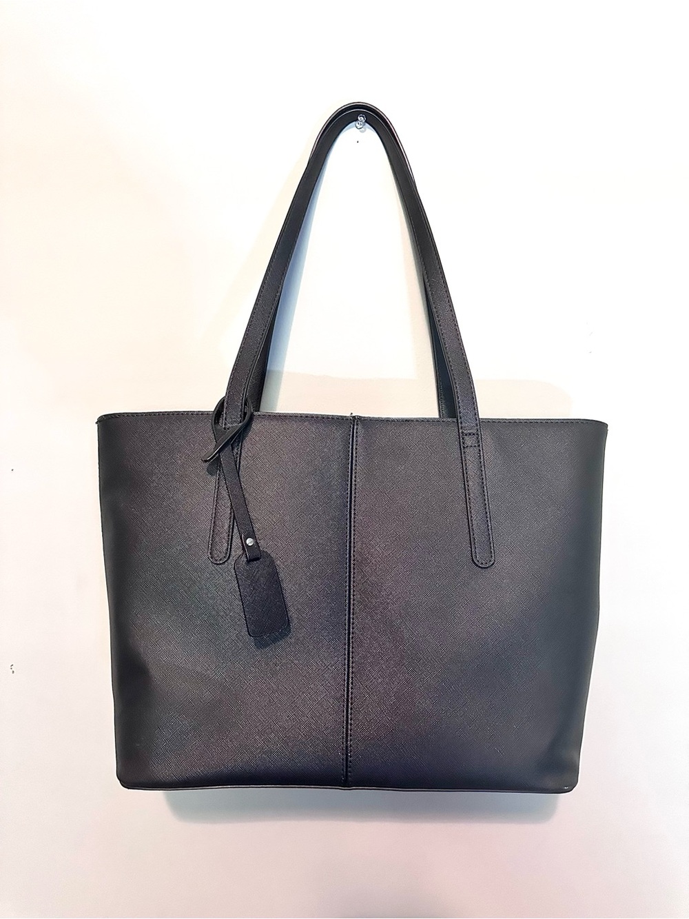 Classic Black Tote Bag - Women's Everyday Shoulder Bag